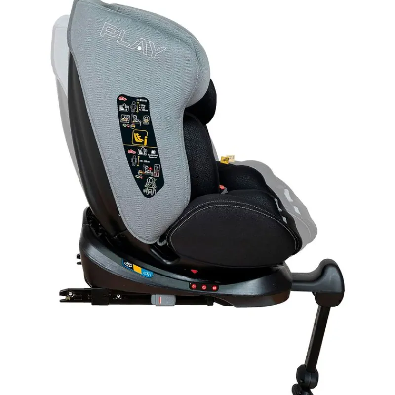 PLAY Sillas Con Isofix De 40 A 150 Cm (0 A 12 Años)-360 Pro Isize 40-150 c/ pata Grey