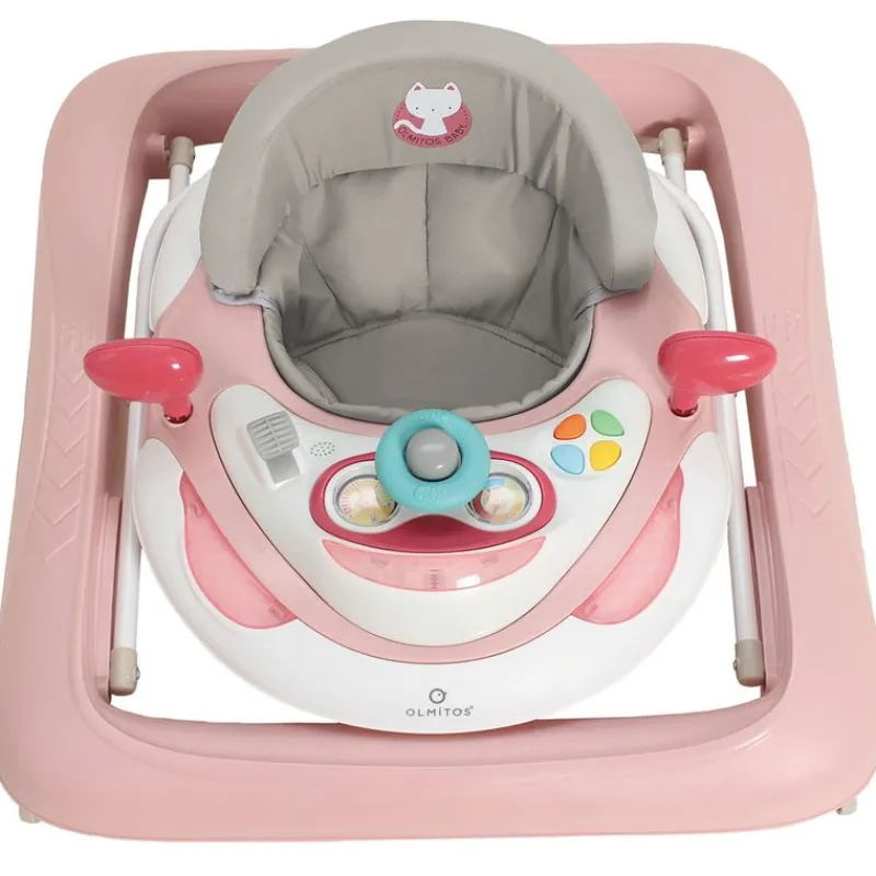 OLMITOS Andadores Para Bebés-Andador Bebé Rosa Cat