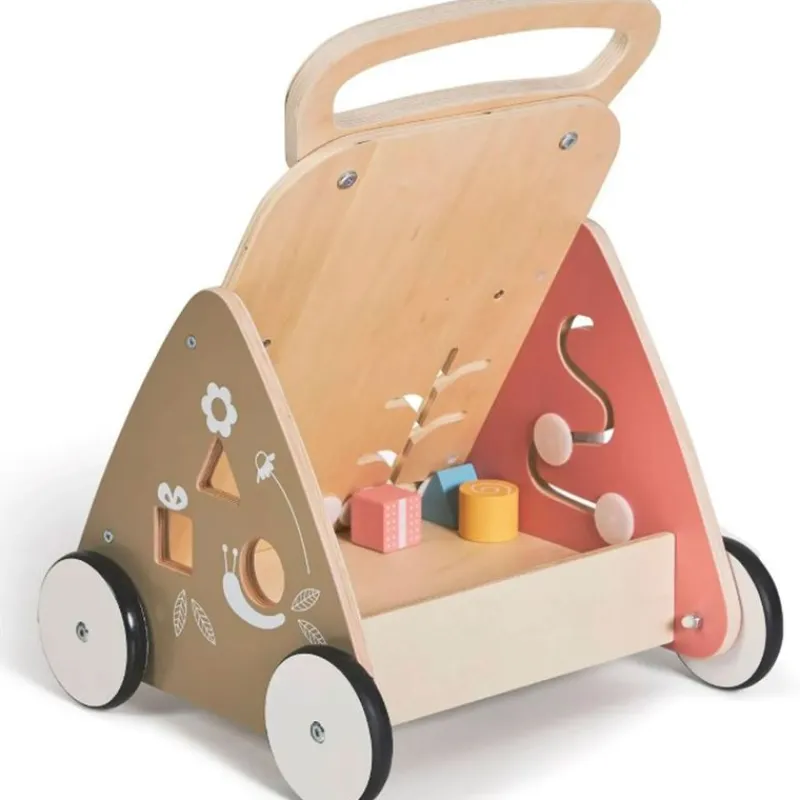 MS Andadores Para Bebés|Juegos De Madera-Andador Correpasillos madera Mimo Salmón