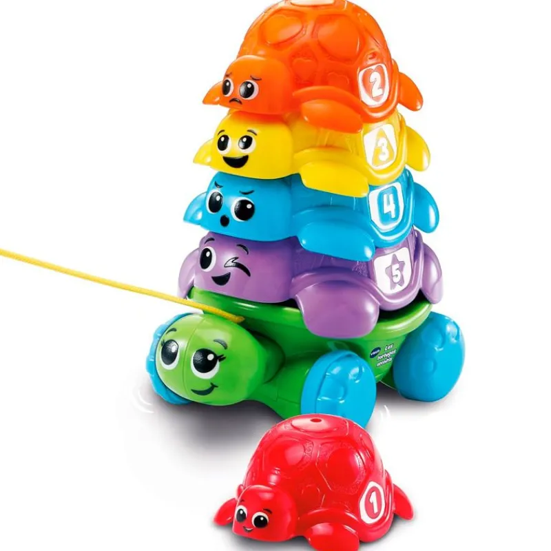 VTECH Primera Infancia Y Preescolar-Apilables de Colores Las Tortugas Arcoíris