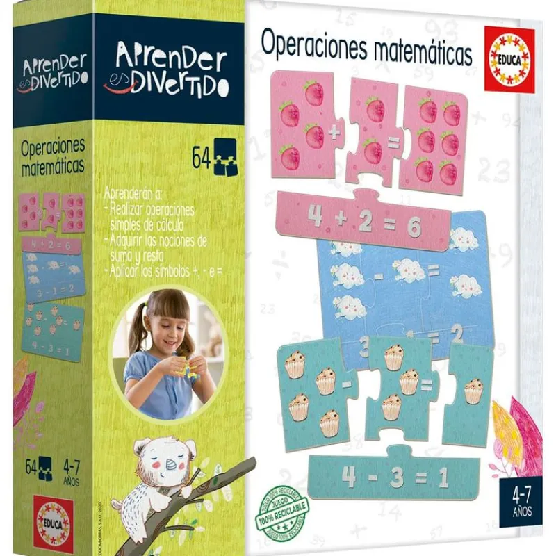 EDUCA Juegos Y Juguetes Educativos-Aprender es Divertido Operaciones Matemáticas