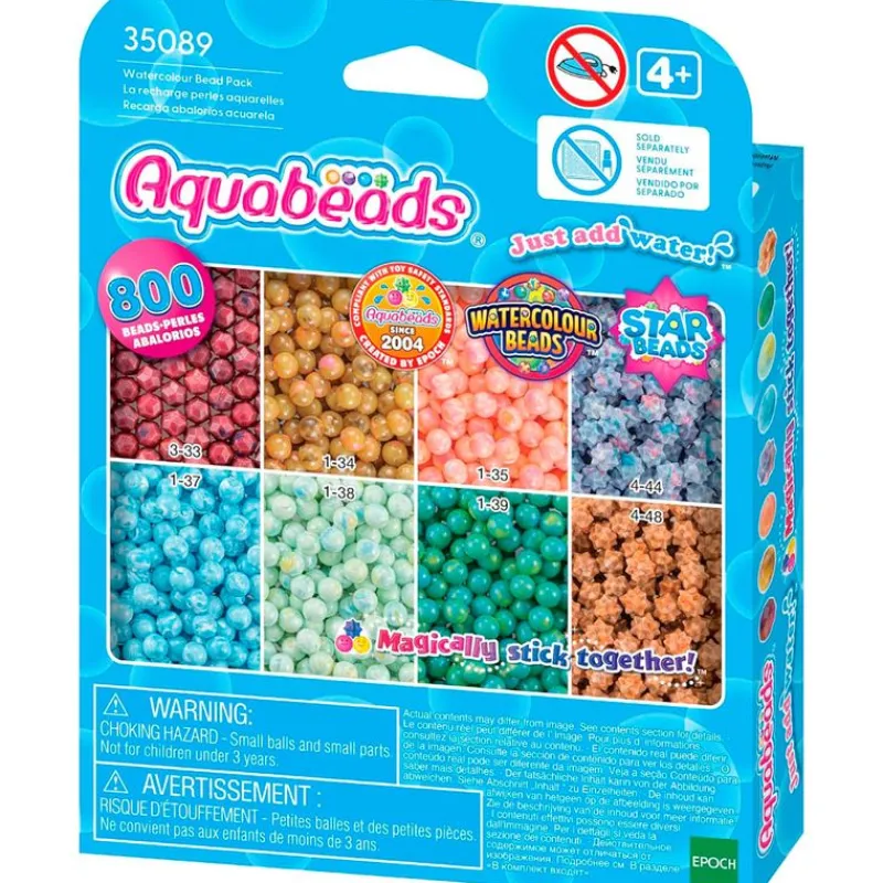 EPOCH Manualidades-Aquabeads Pack Recarga Abalorios Aquarela