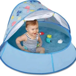 BADABULLE Accesorios Y Complementos De Viaje|Aire Libre-Aquani Zona de Juego 3-en-1 Anti-UV FPS 50+