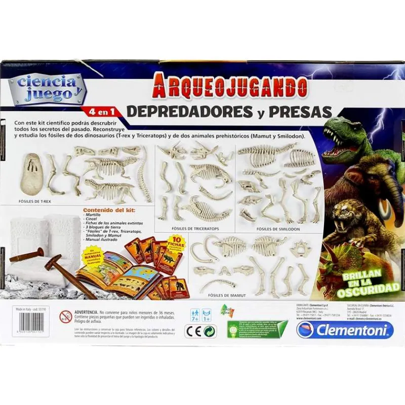 CLEMENTONI Juegos Y Juguetes Educativos-Arqueojugando Depredadores y Presas