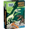 CLEMENTONI Juegos Y Juguetes Educativos-Arqueojugando Velociraptor Fluorescente