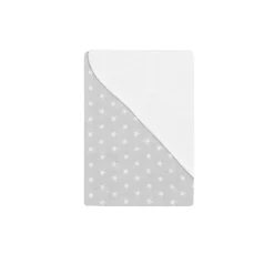 INTERBABY Ropa De Cuna-Arrullo bebé gris con estrellas