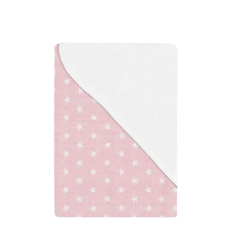 INTERBABY Ropa De Cuna-Arrullo bebé rosa con estrellas