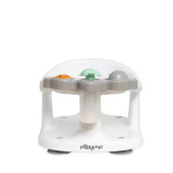 INTERBABY Asientos Y Hamaquitas De Baño-Asiento baño blanco/ gris