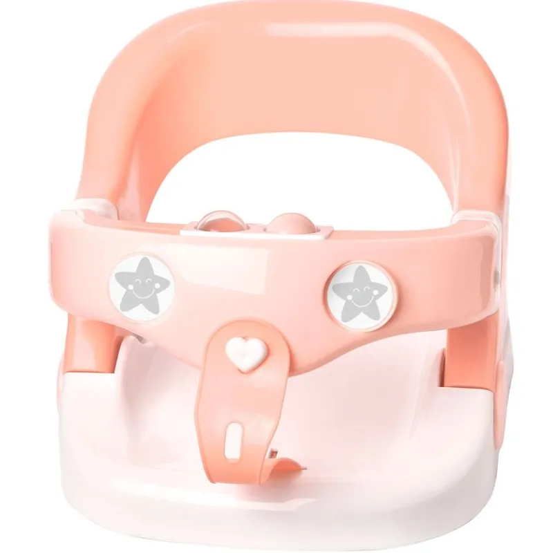SARO Asientos Y Hamaquitas De Baño-Asiento de baño bebé abatible Salmón