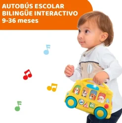 CHICCO Primera Infancia Y Preescolar-Autobús Escolar Electrónico Educativo Bilingüe