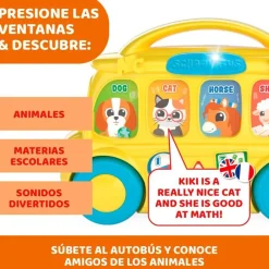 CHICCO Primera Infancia Y Preescolar-Autobús Escolar Electrónico Educativo Bilingüe
