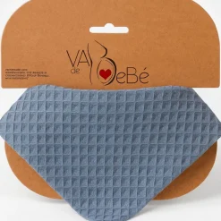 Babero bandana Gofre Azul*VADEBEBE New