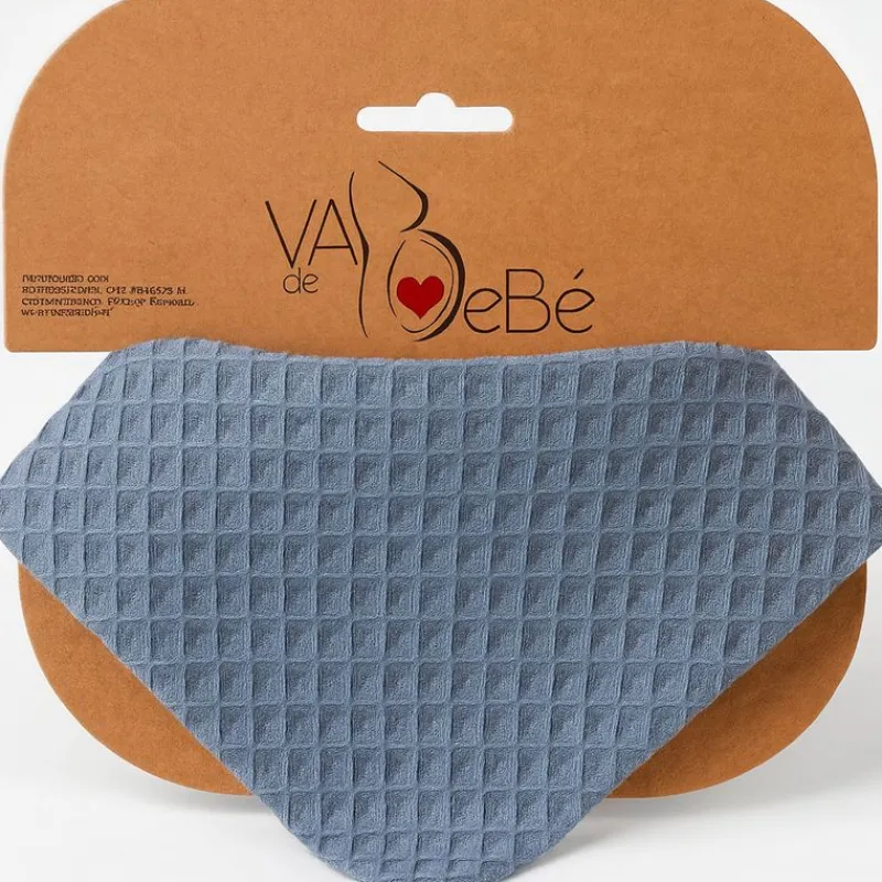 Babero bandana Gofre Azul*VADEBEBE New