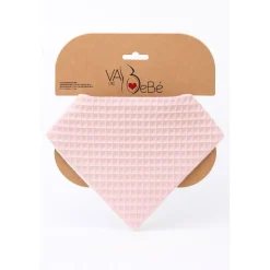 VADEBEBE Baberos-Babero bandana Gofre Rosa