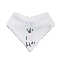BONJOURBÉBÉ Baberos-Babero Bandana Papa Mama Soft
