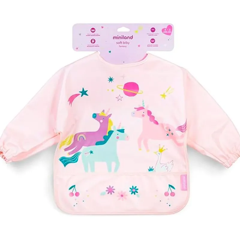 MINILAND Baberos-Babero con Mangas Fantasy