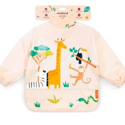 MINILAND Baberos-Babero con Mangas Jungle