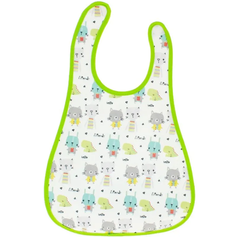 VADEBEBE Baberos-Babero Impermeable con Velcro Friends