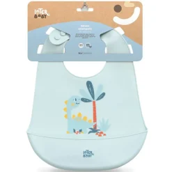 Babero silicona azul*INTERBABY Online