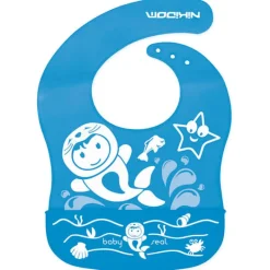 Babero silicona Funny Friends Seal*NIKIDOM New