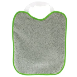 Baberos rizo y goma cuello Gris y Naranja 2 uds*VADEBEBE