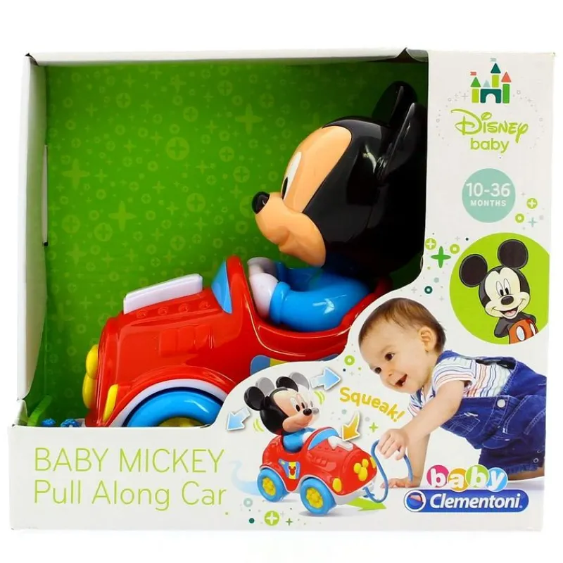 CLEMENTONI Primera Infancia Y Preescolar-Baby Mickey Coche de Arrastre