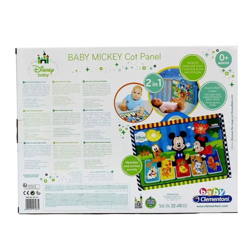 CLEMENTONI Primera Infancia Y Preescolar-Baby Mickey Mouse Tapiz Piano Musical