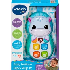 VTECH Primera Infancia Y Preescolar-Baby Teléfono Hipo Pop It Azul