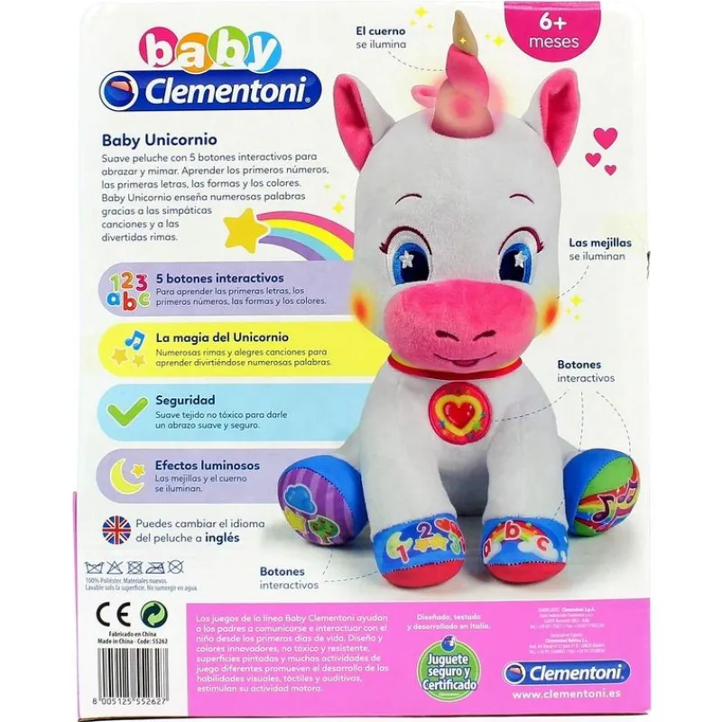 CLEMENTONI Primera Infancia Y Preescolar-Baby Unicornio