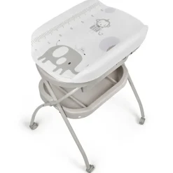 MS Bañeras Para Bebés-Bañera con cambiador Bubble Gris