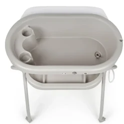 MS Bañeras Para Bebés-Bañera con cambiador Bubble Gris