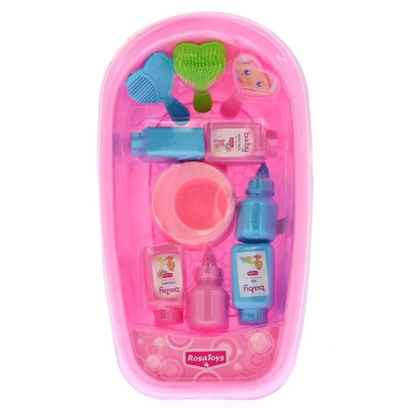 ROSA TOYS Muñecas-Bañera para Muñecas con Accesorios de Baño