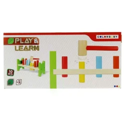 DRIM DISCOUNT Juegos De Madera|Primera Infancia Y Preescolar-Banco con Martillo Madera