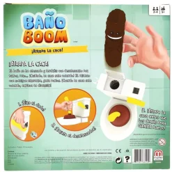 MATTEL Juegos De Mesa-Baño Boom, ¡Atrapa la Caca! -