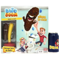 MATTEL Juegos De Mesa-Baño Boom, ¡Atrapa la Caca! -