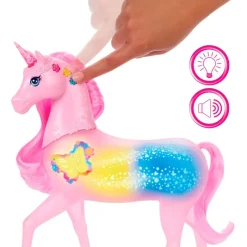 MATTEL Muñecas|Figuras Y Figuras De Acción-Barbie Unicornio Galopa y Brilla