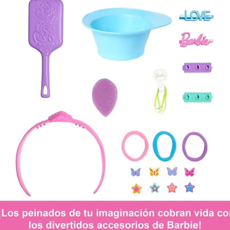 MATTEL Muñecas-Barbie Busto Peinado Color Reveal