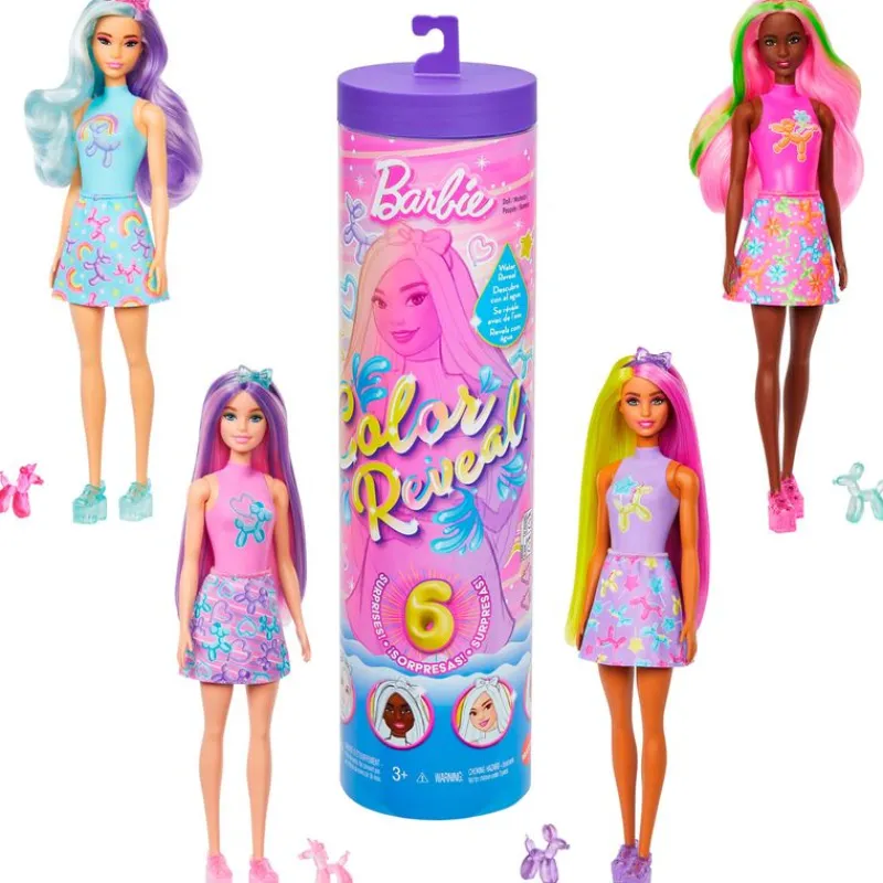 MATTEL Muñecas-Barbie Color Reveal Sorpresa