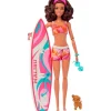 MATTEL Muñecas-Barbie con Tabla de Surf