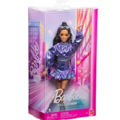 Barbie Deluxe Style nº 7 Muñeca Morena Conjunto Azul Metalizado*MATTEL Hot