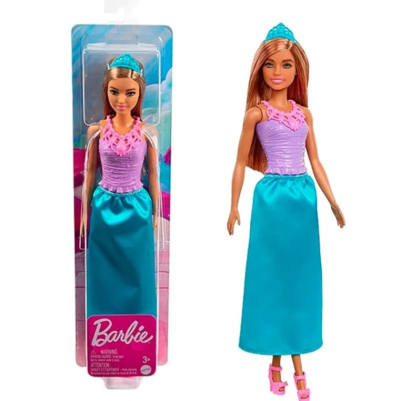 MATTEL Muñecas-Barbie Dreamtopia Muñeca Castaña Corona Azul