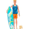 MATTEL Muñecas-Barbie Ken con Tabla de Surf