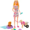 MATTEL Muñecas-Barbie Paseadora de Perros