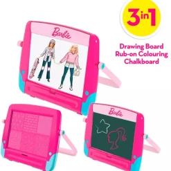 SELECCION DRIM Escolar-Barbie Pizarra 3 en 1