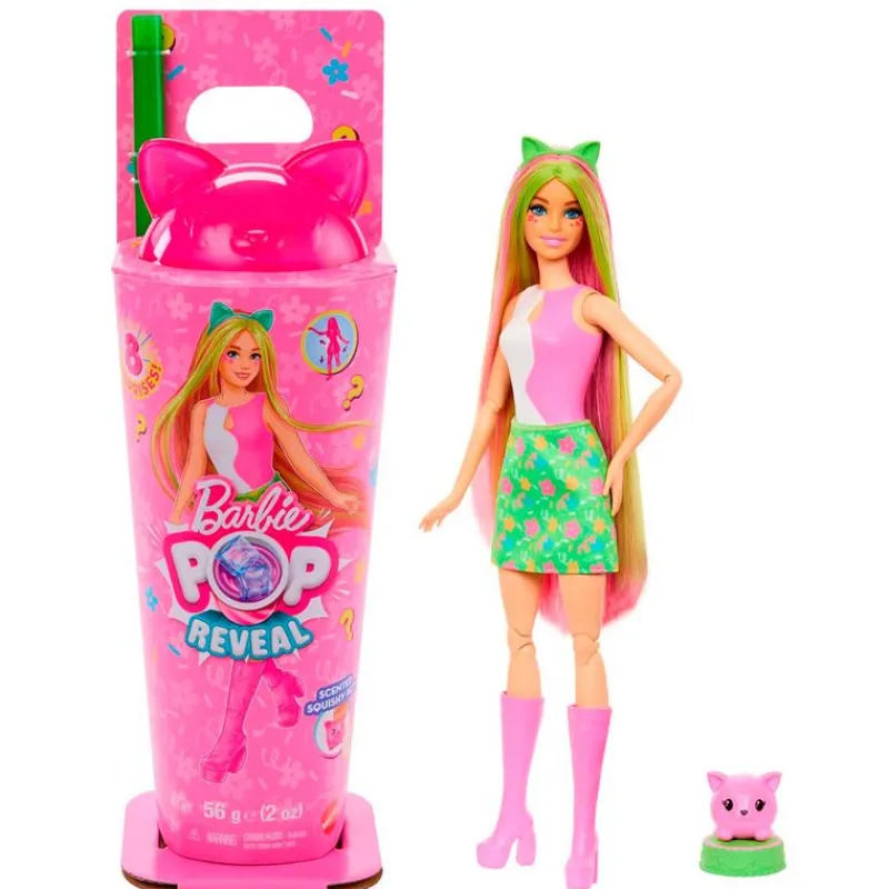 MATTEL Muñecas-Barbie POP! Reveal Muñeca Serie de Animalitos Surtido