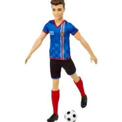 Barbie Profesiones Ken Futbolista Camiseta Azul*MATTEL Online