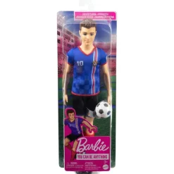 Barbie Profesiones Ken Futbolista Camiseta Azul*MATTEL Online