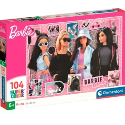 CLEMENTONI Puzzles Y Construcciones-Barbie Puzzle 104 Piezas