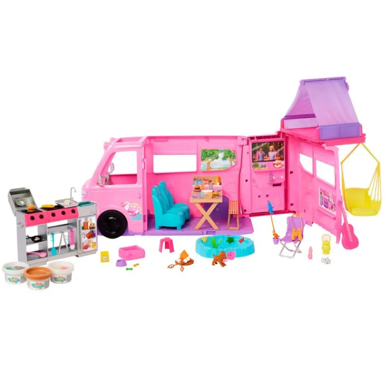 MATTEL Muñecas-Barbie Súper Caravana DreamCamper