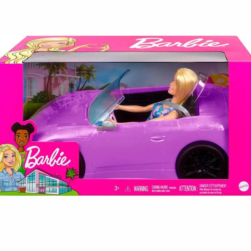 MATTEL Muñecas-Barbie y su Descapotable